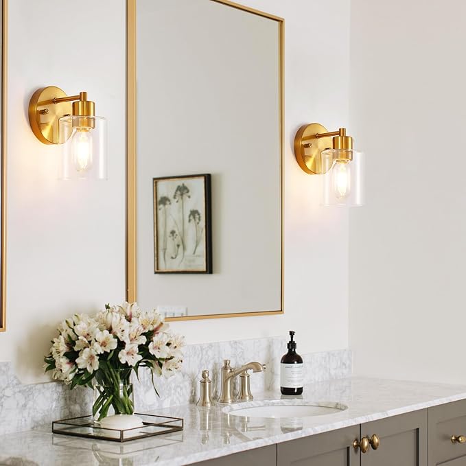 Brushed Gold Wall Sconce - Image 8
