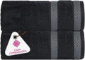 CASA COPENHAGEN Solitaire Towel, 2 Piece Bath Sheet Towel Set- Pine Grey by CASACOPENHAGEN