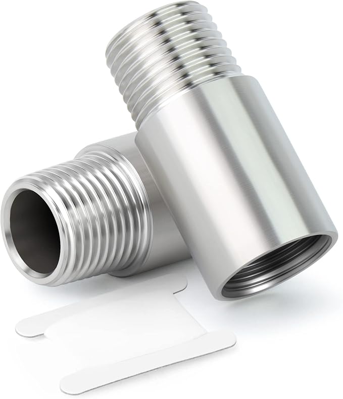 TAISHER 2PCS Stainless Steel Pipe Fittings, 1/2" NPT Male x 1/2" NPT Female by TAISHER