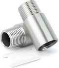 TAISHER 2PCS Stainless Steel Pipe Fittings, 3/8" NPT Male x 3/8" NPT Female by TAISHER