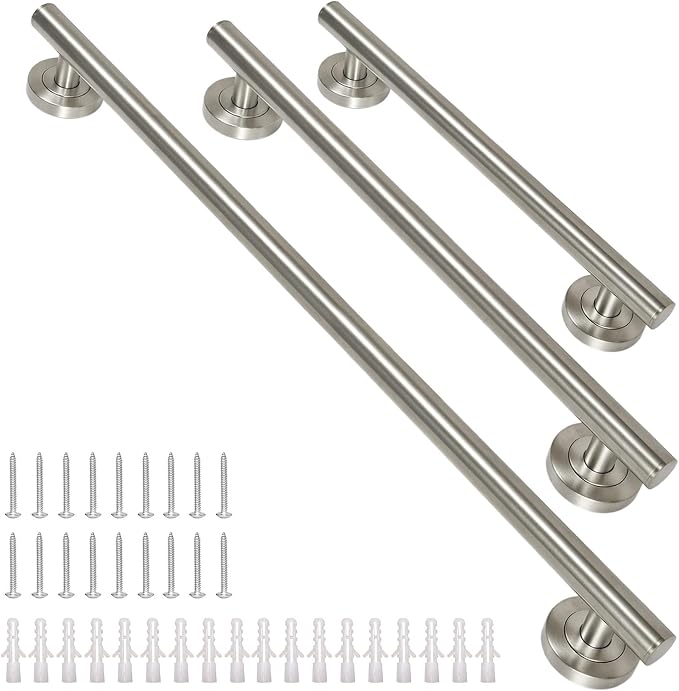 Lava Odoro Shower Grab Bar, Modern Set Stainless Steel Handicap Grab Bar - Image 7