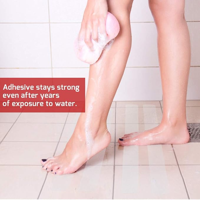 Anti Slip Tape Bath Safety Strips, 2 inch x 12 inch Rounded Corners, Easy - Image 5