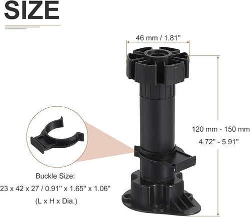 120x46mm Adjustable Leveling Feet - Image 2