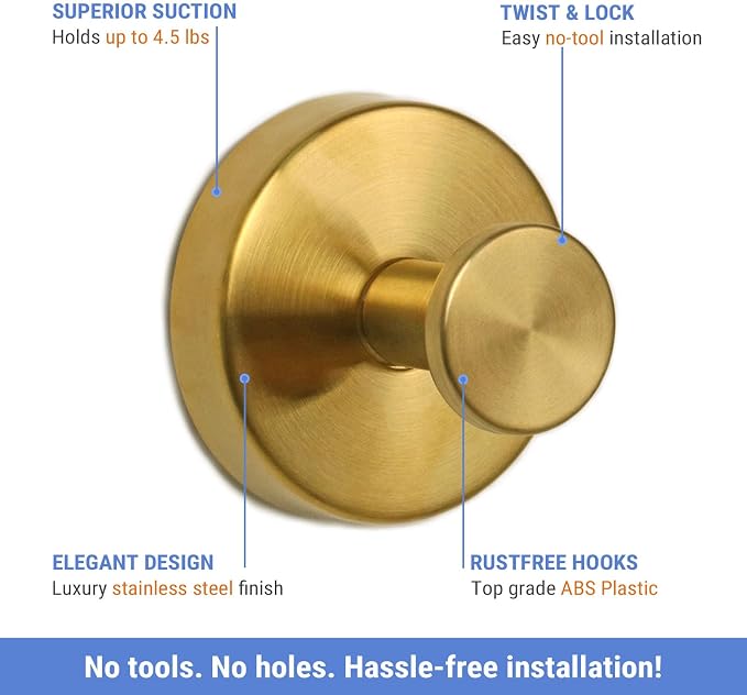 Suction Cup Hooks for Shower, Heavy Duty Wreaths Hangers for Glass Door Window - Image 3