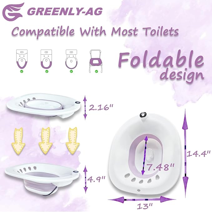 Sitz Bath, Sitz Bath for Toilet, Electric Sitz Bath for Hemorrhoids Men and - Image 2