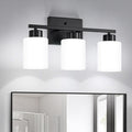 Black Bathroom Light Fixtures, 3-Light Modern Vanity Light Over Mirror by FonmYim