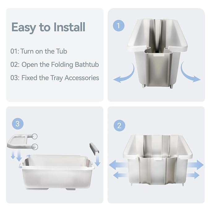 Collapsible Baby Bathtub with Stand - Image 5