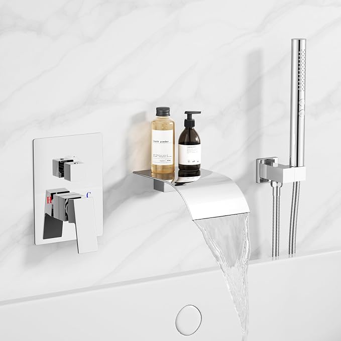 RUMOSE Wall Mount Bathtub Faucet Waterfall Tub Faucet by RUMOSE