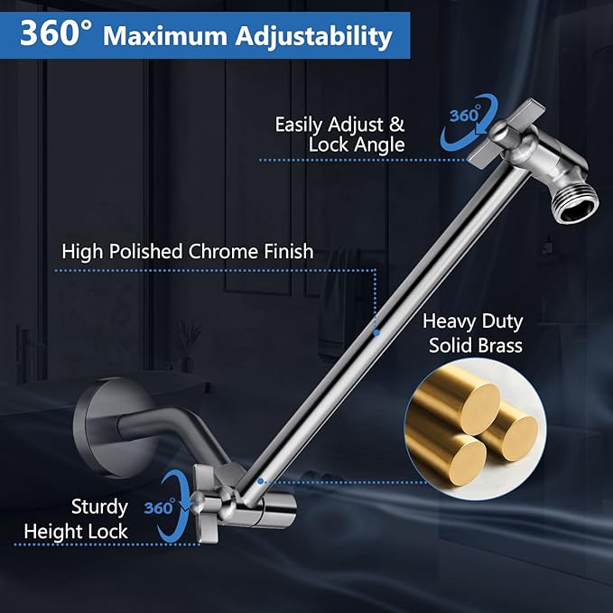 Shower Head Combo, Powerful Shower Spray Against Low Pressure Water - Image 5