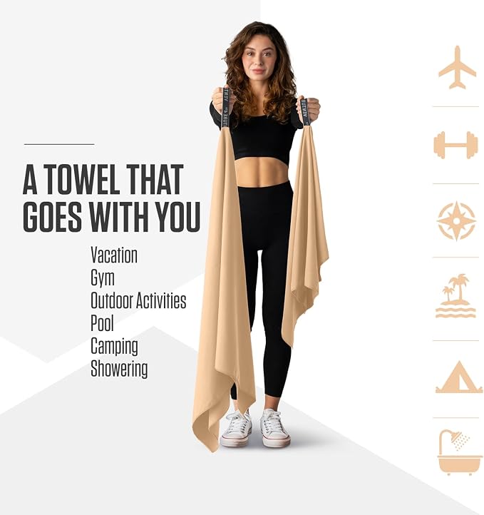 VENTURE 4TH Quick Dry Towel. Microfiber Travel Towel Ideal - Image 2