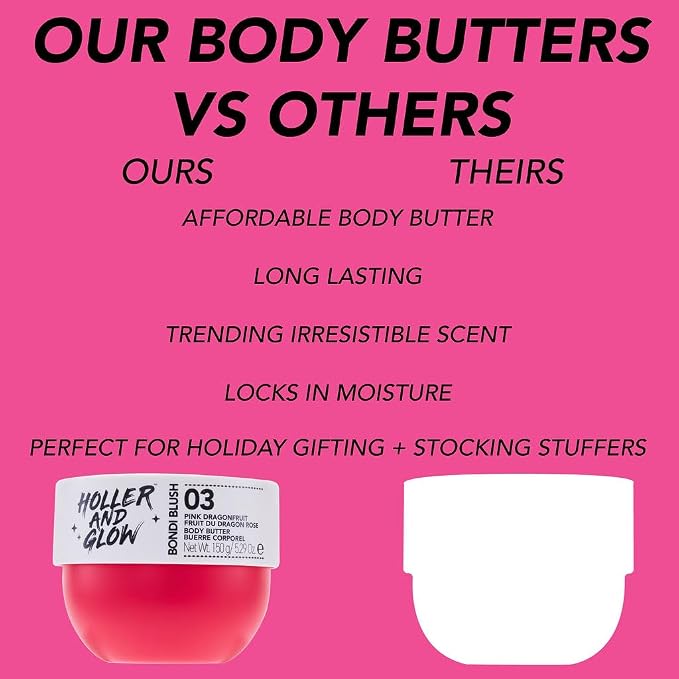 Holler and Glow Bondi Pink Dragonfruit Body Butter - Image 7