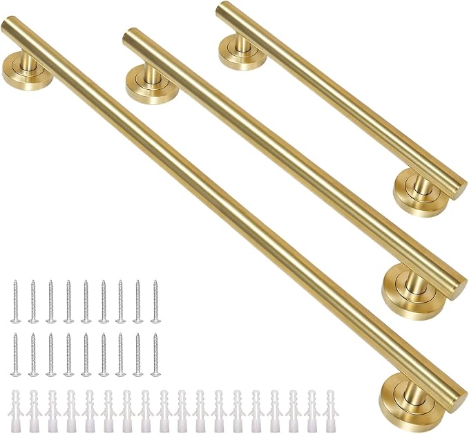 Lava Odoro Shower Grab Bar, Modern Set Stainless Steel Handicap Grab Bar - Image 5
