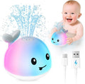 Baby Bath Toys for Kids Ages 1-3 & Babies 6-12 Months, Light Up Whale Sprinkler by HOME