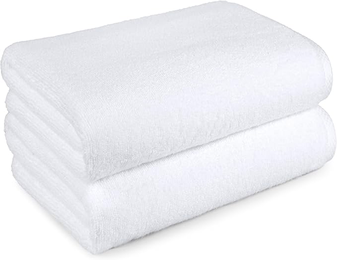 Amazon Basics 2 Piece Quick-Dry Oversize Bath Towel, 100% Cotton by AmazonBasics