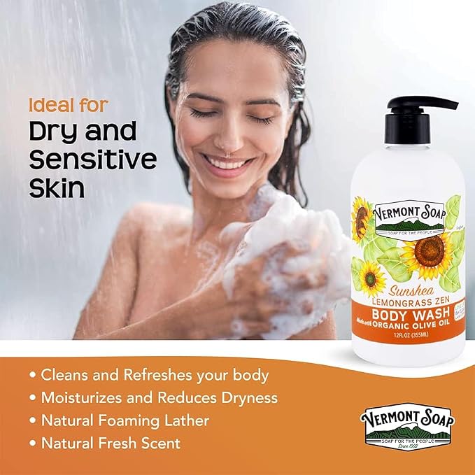 VERMONT SOAP Body Wash, Natural Body Wash - Image 3
