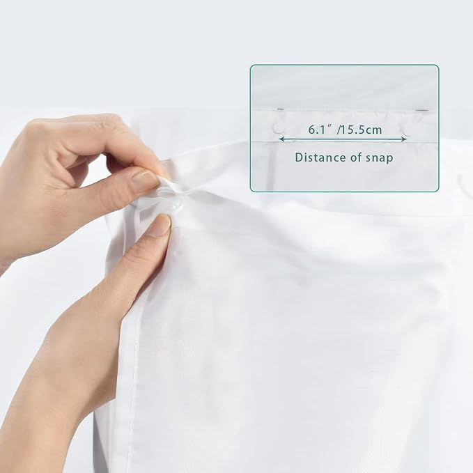 No Hook Shower Curtain Set - Image 6
