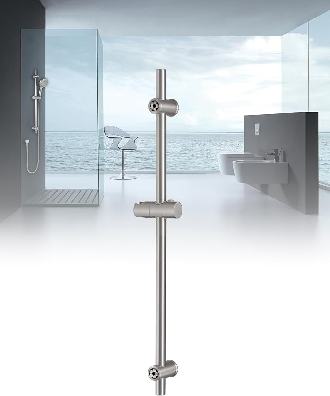 Brushed Nickel Shower Slide Bar 32-Inch by Vanbus