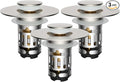 Hibbent 3 Pack 3 in 1 Bathroom Sink Drain Strainer, Universal Pop Up Stopper by Hibbent