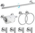 TQKAG 8-Pieces Bathroom Hardware Set Brushed Nickel SUS304 Stainless Steel Bath by TQKAG