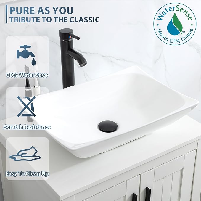 eclife 84" Modern Bathroom Vanity Sink Combo Freestanding Cabinet - Image 5