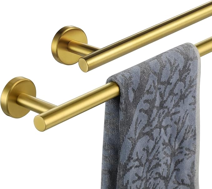 JQK Towel Bar Brushed Gold, 20.5 Inch 304 Stainless Steel Thicken 0.8mm Towel by Homeimprovement