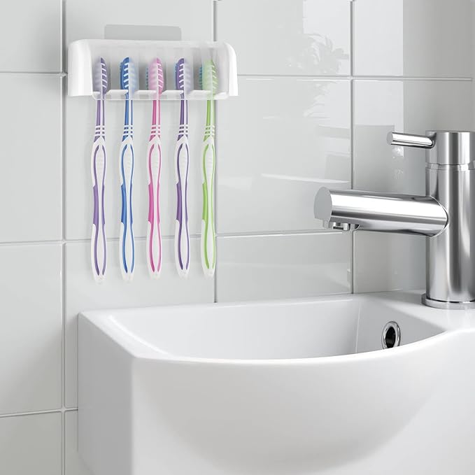 5 Slots Wall Mount Toothbrush Holder - Image 5