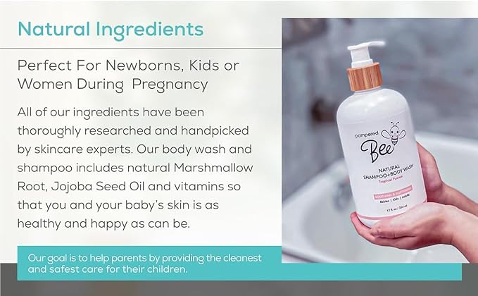 Shampoo & Body Wash + Conditioner Combo Set All Natural Formula - Image 3