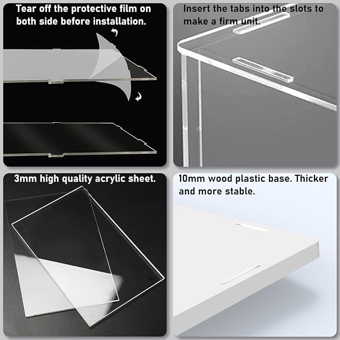 Choowin 5 Tier Clear Acrylic Display Case - Image 3