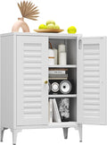 34" H Metal Pantry Cabinet, Kitchen Pantry Storage Cabinets by METALYEYE