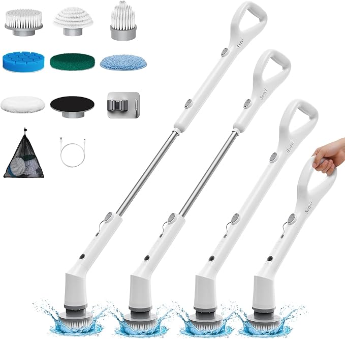 Electric Spin Scrubber, 2025 New Cordless Cleaning Brush, Shower Cleaning Brush by Unknown