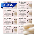 Shugar Soapworks Oatmeal & Coconut 5 oz Beauty Bar Soap 8-Pack | Plant-Based by ShugarSoapworks