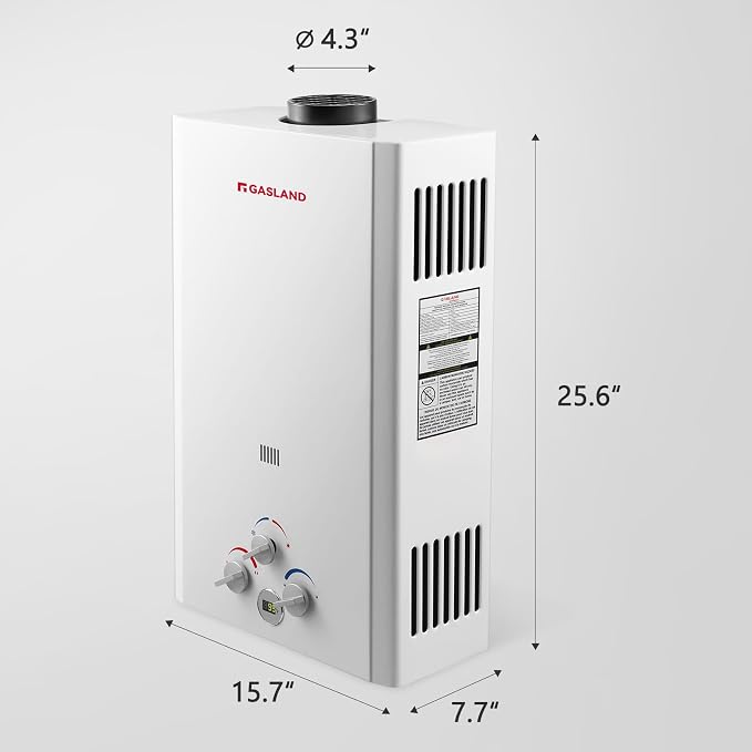 GASLAND 4.22GPM Outdoor Propane Tankless Water Heater, 16L Gas Outdoor Shower - Image 8