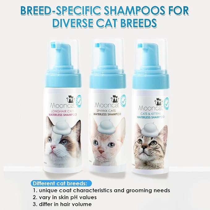 Mooncat Waterless Cat Shampoo+Cat Brush, Licking Safe Dry Shampoo - Image 10