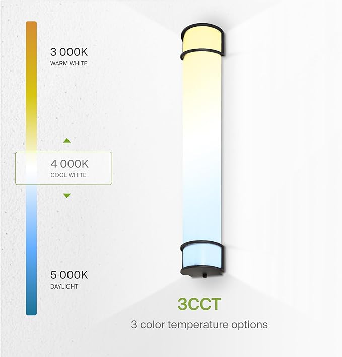 ASD LED 36" Vanity Flush Mount Light Fixture, Linear Bathroom Lighting Bar | - Image 5