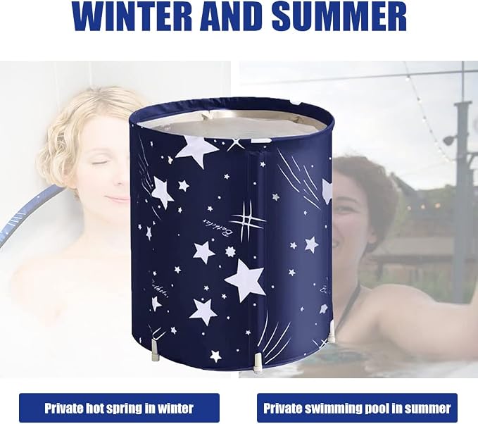 ptlsy Portable Bathtub, Japanese Soaking Bath Tub - Image 6