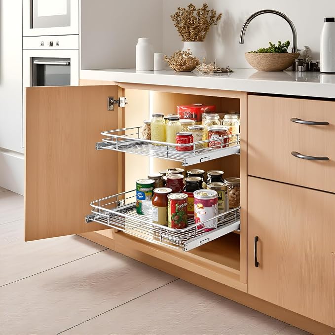 Pull Out Cabinet Organizer, Slide Out Shelves - Image 7