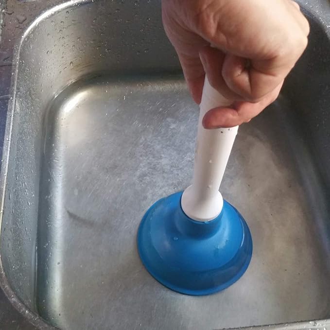 Coralpearl Drain Plunger, Small Hand Force Plumber Helper, Little 4 inch Cup - Image 6