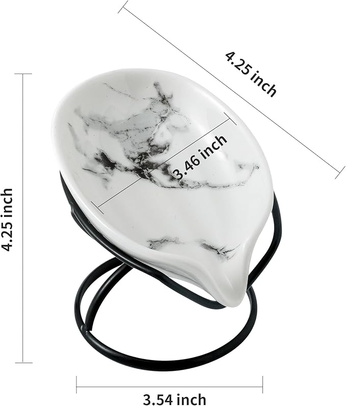 Leaf-Shaped Soap Dish – Premium Ceramic Soap Bar Holder - Image 5