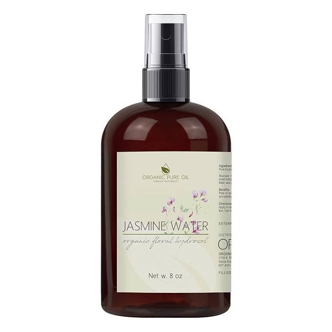 Jasmine Hydrosol Face Mist Calming Spray, Aromatherapy, Body Mist, Set Makeup by OrganicPureOil