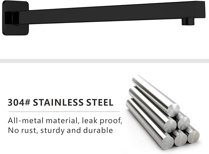 Voolan 20" Square Shower Arm - Image 2