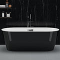 67" Free Standing Tub, Acrylic Soaking Bathtub, Stand Alone Freestanding Tub by GAOMON