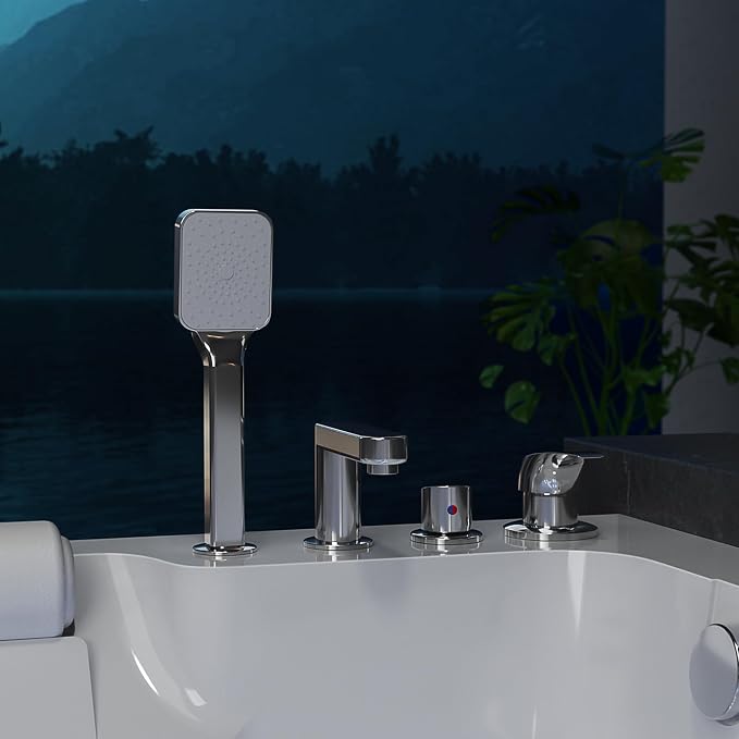 Empava PRO Series Jetted Tub, Luxury 56-Jet Whirlpool Bathtub | Ozone - Image 7