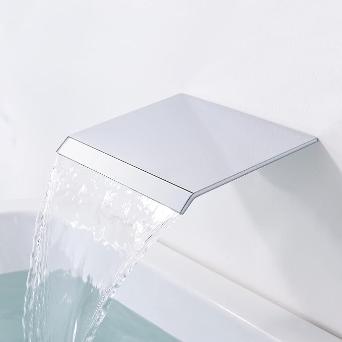 sumerain Waterfall Tub Faucet Wall Mount Bathtub Faucet - Image 5