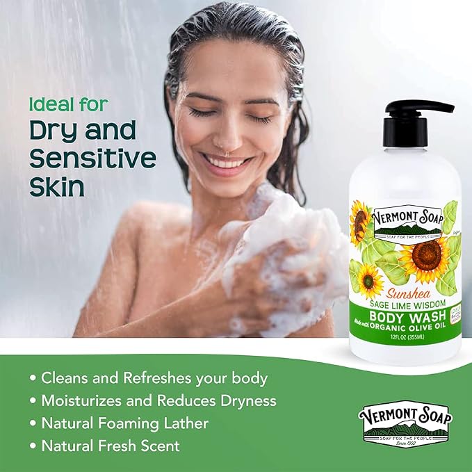 VERMONT SOAP Body Wash, Natural Body Wash - Image 3