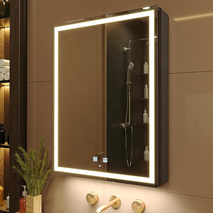 KWW LED Lighted Bathroom Medicine Cabinet by KWW