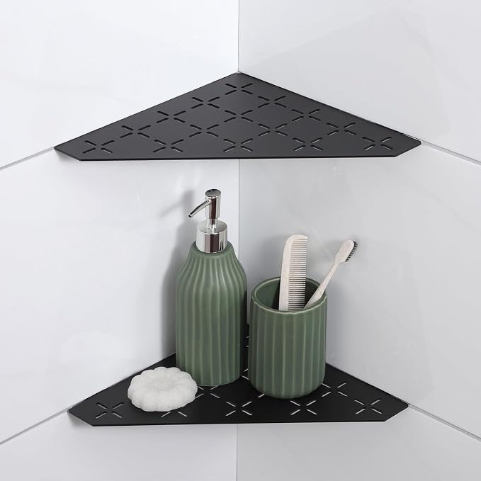 Recessed Corner Shower Shelf, Heavy Duty Shower Shelf, Grout in Bathroom Shelves by XiarnotogiHome