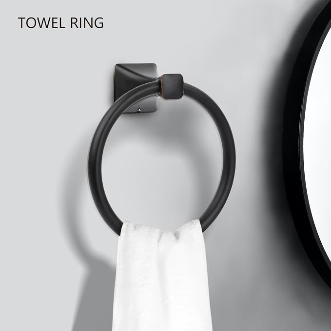 5 Piece Bathroom Hardware Accessories Set, SUS304 Stainless Steel Bath Towel - Image 4