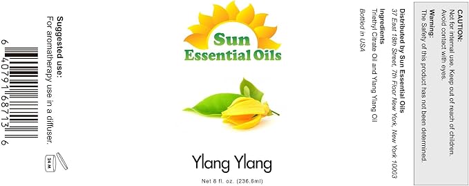 Sun Essential Oils 8 oz Ylang Ylang Essential Oil - Image 2