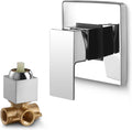 SKOWLL Shower Valve Kit Wall Mount Shower Mixing Valve Kit Brass Body Rough-In by SKOWLL