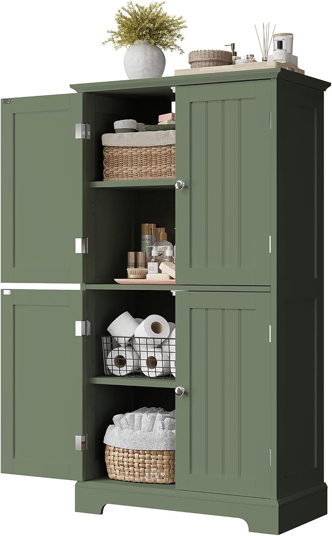 ChooChoo Bathroom Floor Cabinet, Modern Bathroom Storage Cabinet - Image 6